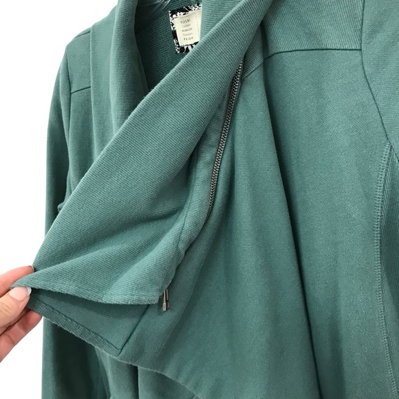 Anthropologie Saturday Sunday Shawled Vivie Cardigan Waterfall Green XSmall - Picture 3 of 8